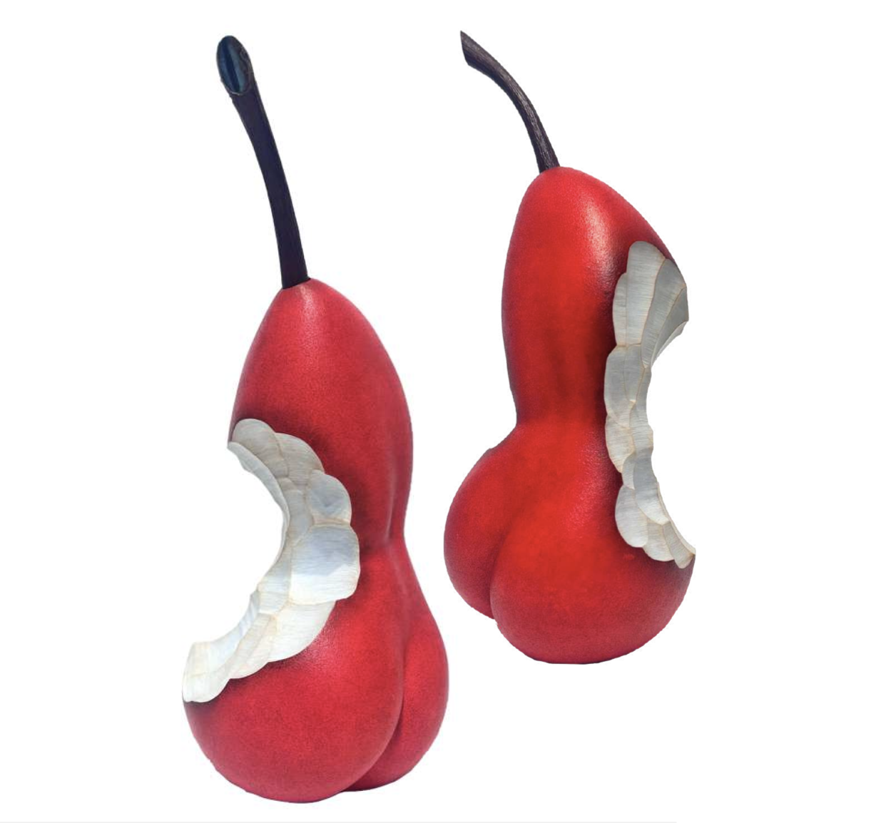 POIRE-IMPERMANENCE-RAYOU-ROUGE IMPERMANENCE - Dominique Rayou Poire rouge