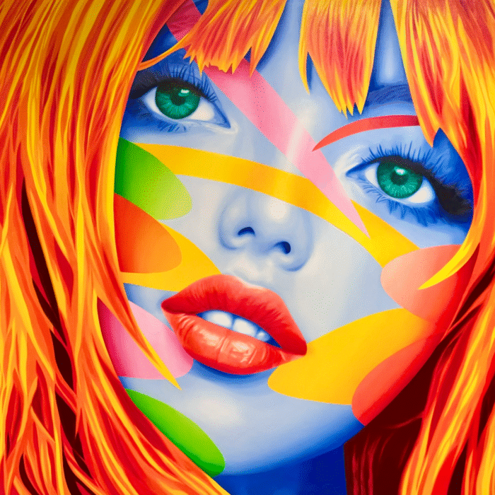 Galasascha - Chisato tableau - acrylique sur toile - 140 x 200 cm